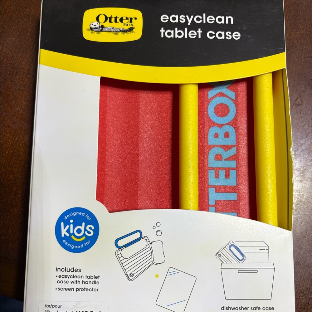 OtterBox EasyClean Kids Tablet Case - Red and Yellow iPad mini/A17 pro